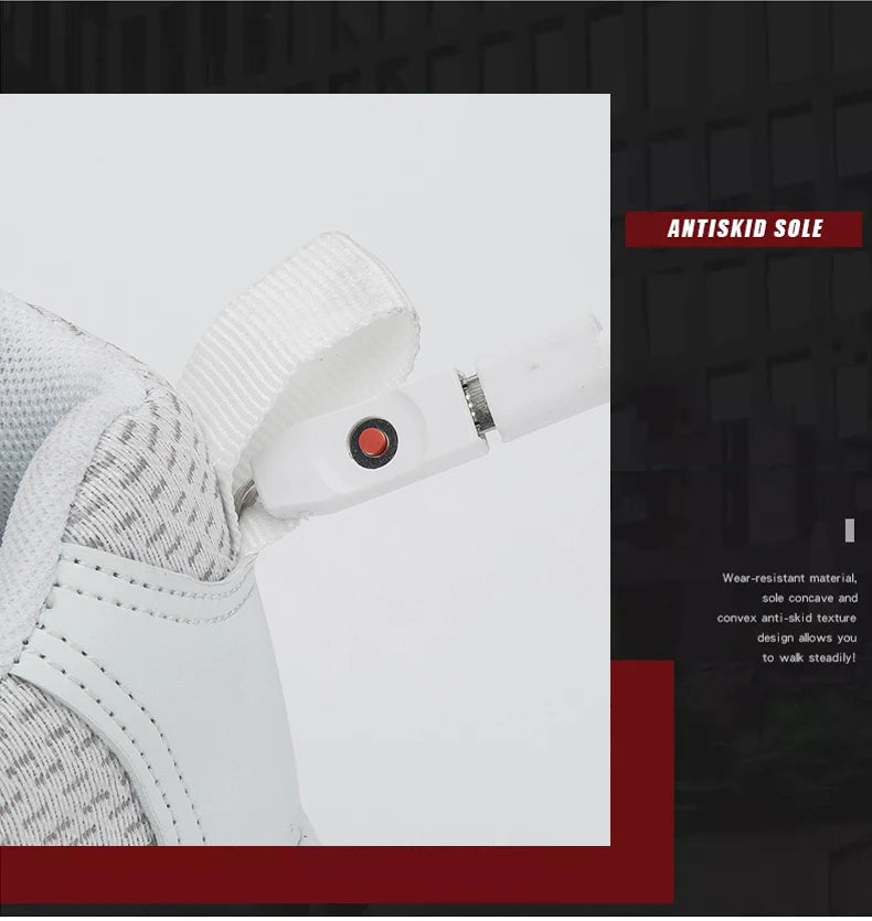 Men Fashion LED Shoes Light Up Sneakers USB Recharging Fiber OPTIC Cloth Elastic Sole Glowing Luminous Flashing Casual Shoes