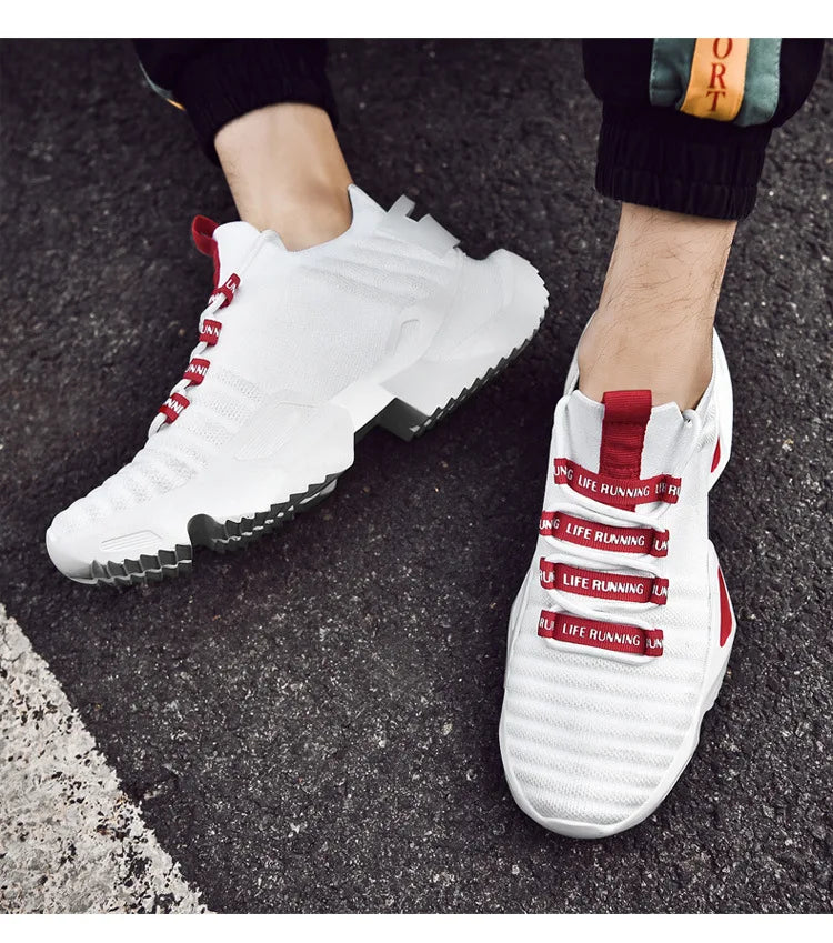 Low-Top Chunky Breathable Sneakers Large Size High Quality Slip-On Summer Anti-Slippery Sports Platform Men Shoes