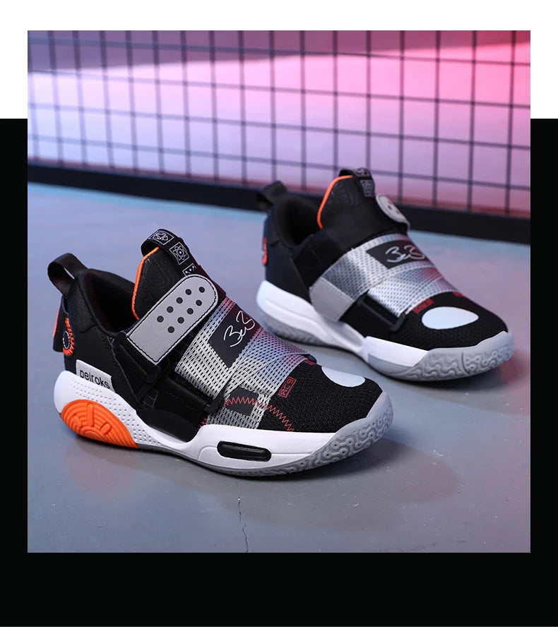 New Brand Children's Basketball Shoes For Boys Girls Non-slip Kids Sport Shoes Lightweight Outdoor Sneakers Trainers Footwear