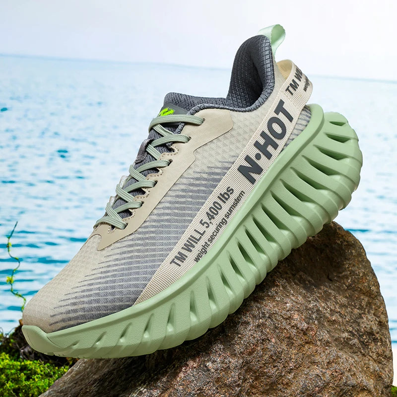 High-quality Chunky Running Shoes Women Men Light Comfy Outdoor Jogging 36-46 Mesh Breathable Trekking Shoes Versatile Sneakers