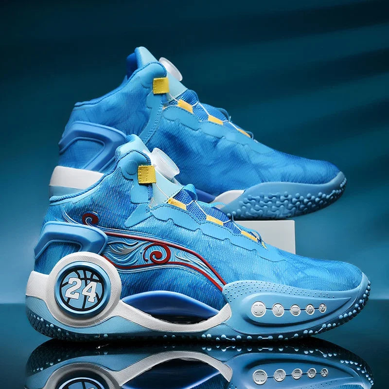 Men's Basketball Shoes Breathable Cushioning Non-Slip Wearable Sports Shoes Gym Training Athletic Basketball Sneakers for Women