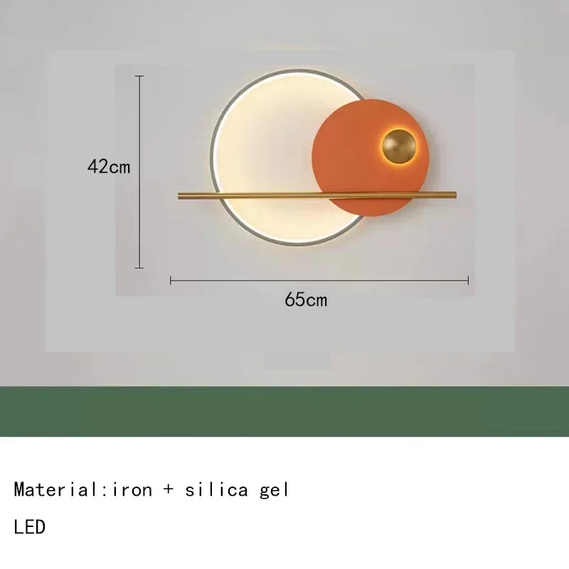 Designer Multiple Styles LED Wall Light Sconce Colorful Metal Parlor Restaurant Bedside Lamp Minimalist Art Deco Dropshipping