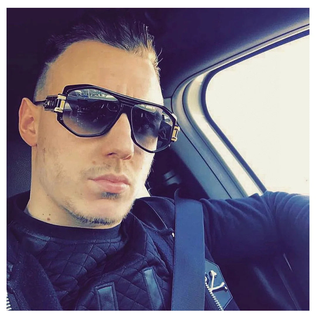 Retro Men's Sunglasses Square Sunglasses For Men Women Cyberpunk Style Glasses Anti Glare UV400 Go To Fishing Travel Driving