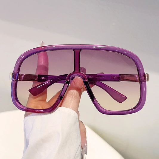 KAMMPT Oversized Goggle Women New in Fashion Multi-color Windproof Shades Trendy Luxury Brand Design Outdoor Casual Sun Glasses