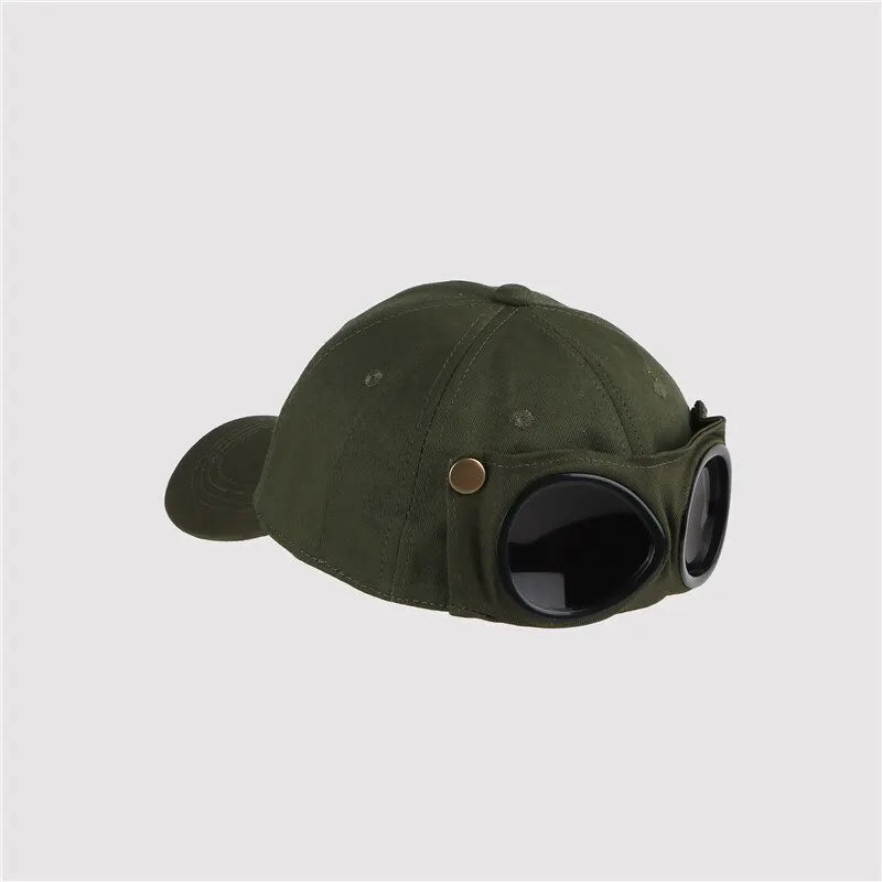 New Aviator Hat Summer Personality Glasses Baseball Cap Female Unisex Sunglasses Male Cap Baseballcap Boys Cap