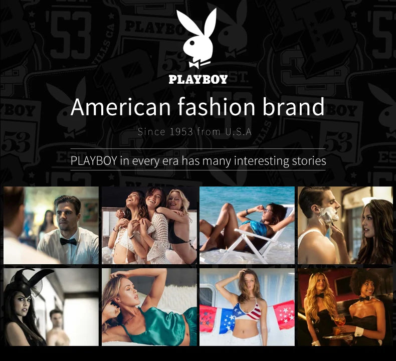 PLAYBOY Top Brand Trend Quartz Watch for Men Original Silicone Strap Men's Watches Waterproof Calendar Multifunction Male Watch