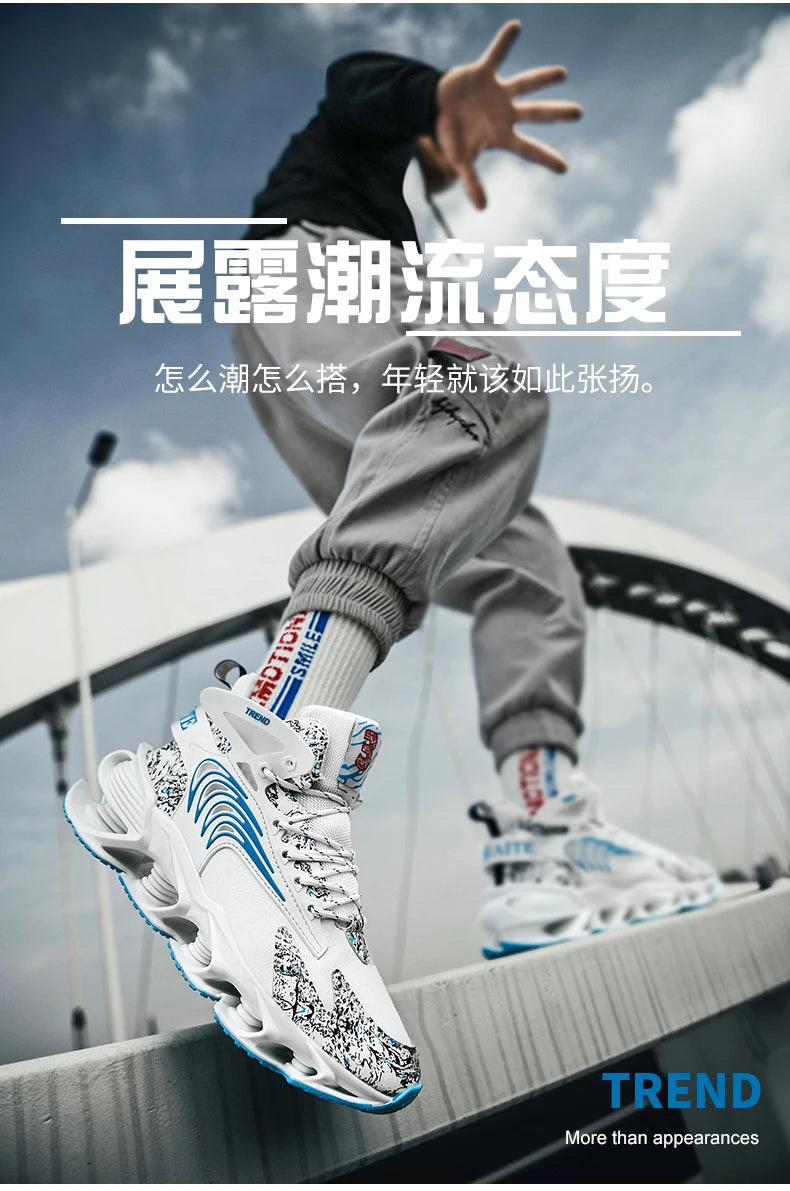 Men shoes Sneakers Male Luxury shoes Mens trend casual Shoes Trainer Race Breathable Shoes tenagers fashion blade running shoes