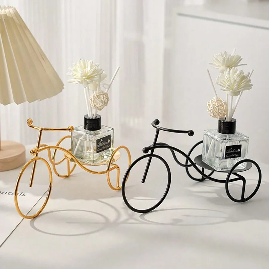 Creative Bicycle Statues Iron Decoration Modern Bicycler Aromatherapy Racks For Home Office Living Room Dining Table Decoration