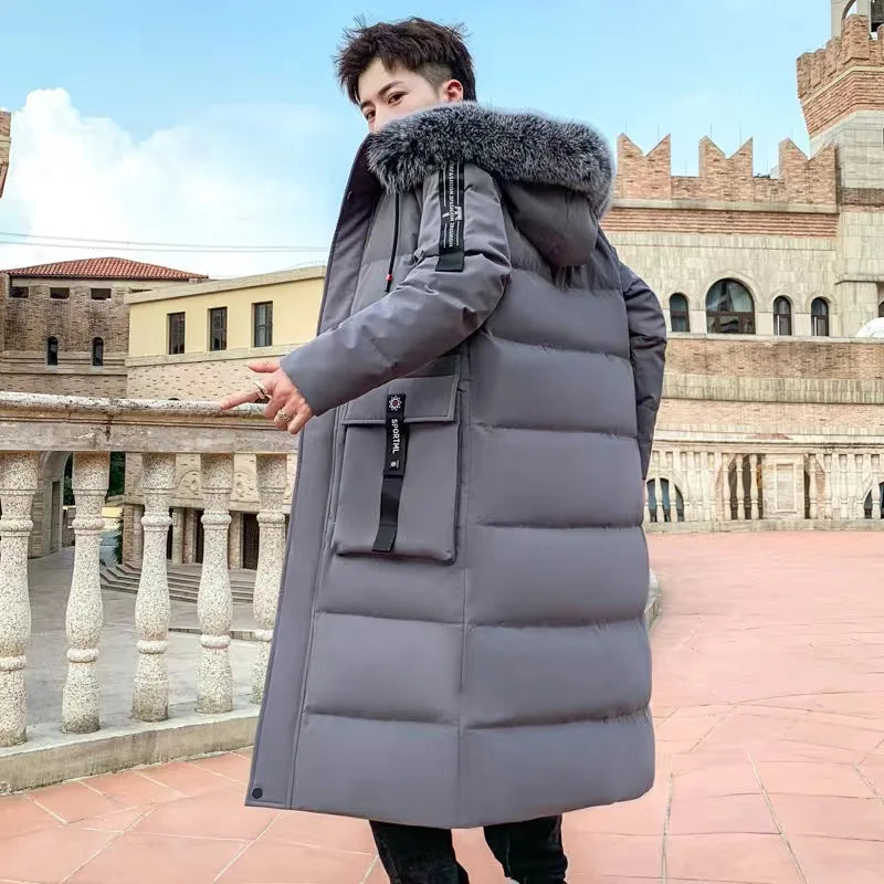 Men's Winter Jacket New Winter Cotton Coat Men's Long Section Trend Youth Handsome Camouflage Clothes Casual Jacket