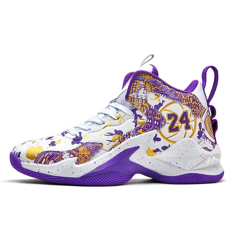 Men Basketball Shoes Field Training Sports Tennis Shoes 2024 New Male Sneakers Non Slip Luxury Basketball Shoes for Children