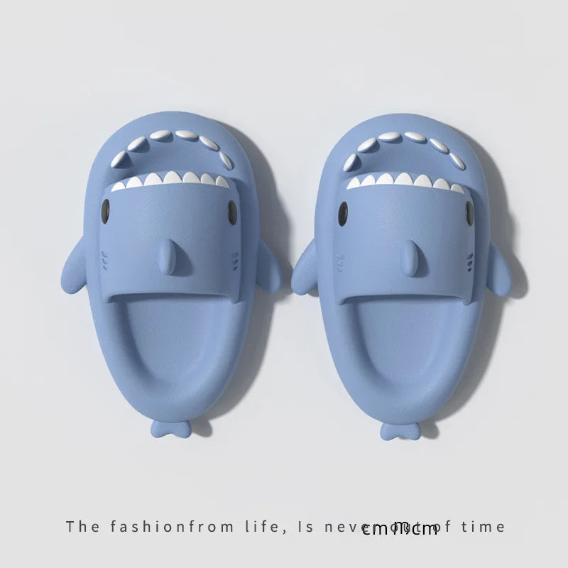 Cute Shark Slippers for Women & Men Summer Platform Night Glow-in-the-Dark Indoor Beach Slides Home Street Wear DIY Accessory