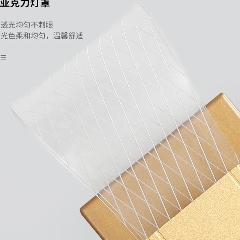 Nordic luxury wall lamp LED bedside lamp Aluminum wall light Modern Living room background wall decorative light