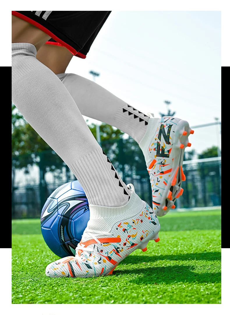 Professional Men Football Shoes TF/FG Soccer Shoes Society Cleats Fast Football Field Boots Sneaker Comfortable Original Unisex