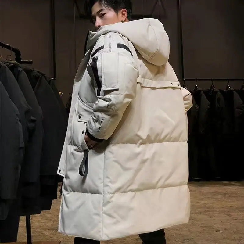 Men's Winter Jacket New Winter Cotton Coat Men's Long Section Trend Youth Handsome Camouflage Clothes Casual Jacket