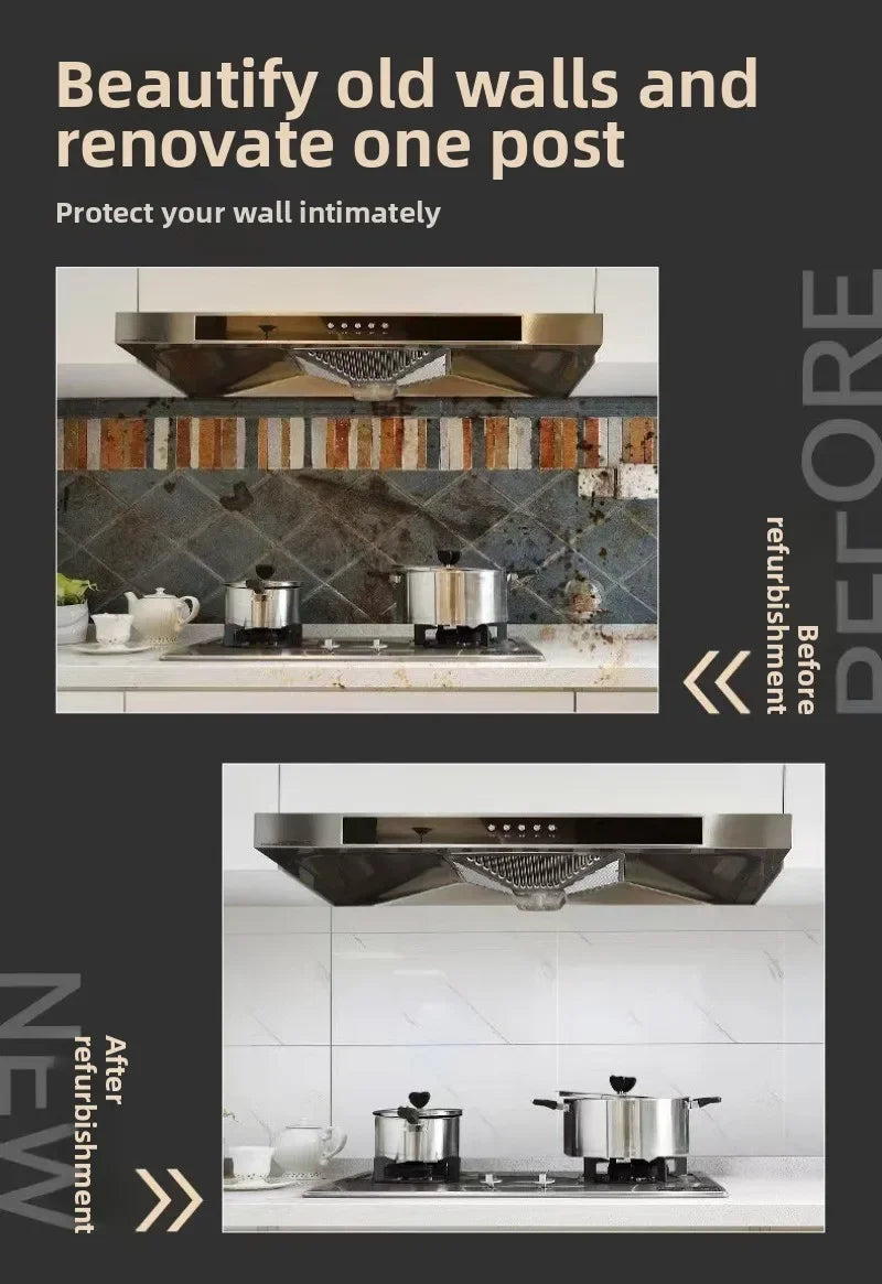 10-40PCS Imitation Marble 3D Ceramic Tile Wall Renovation Decoration Sticker Waterproof Self-adhesive Home Floor Sticker