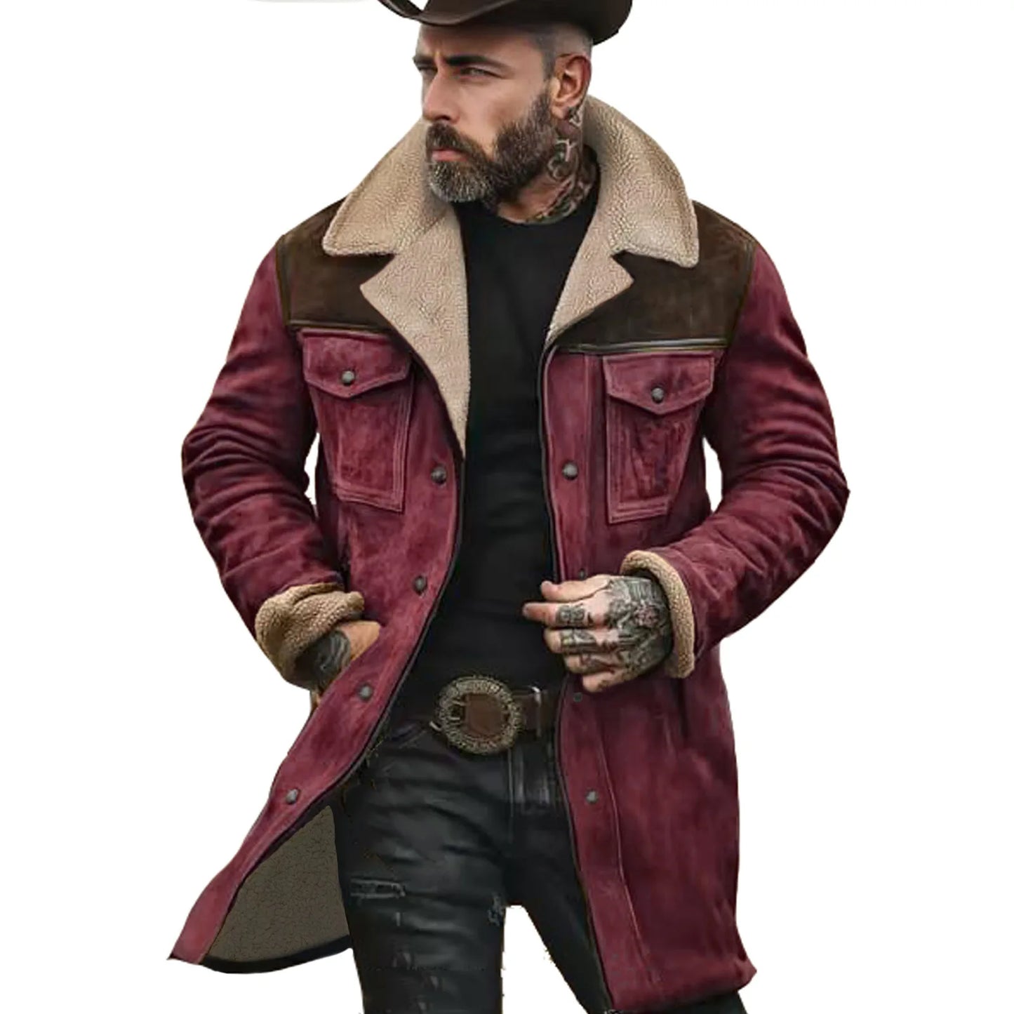 Europe and America 2025 Autumn and Winter Men's Coat Jacket Zipper Coat