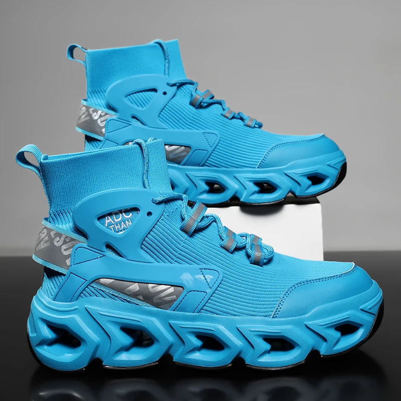 Hip-hop Sneakers Men High-tops High-street Sports Shoes Brand Designer Leisure Shoe Men Comfy Breathable Walking Shoes Male