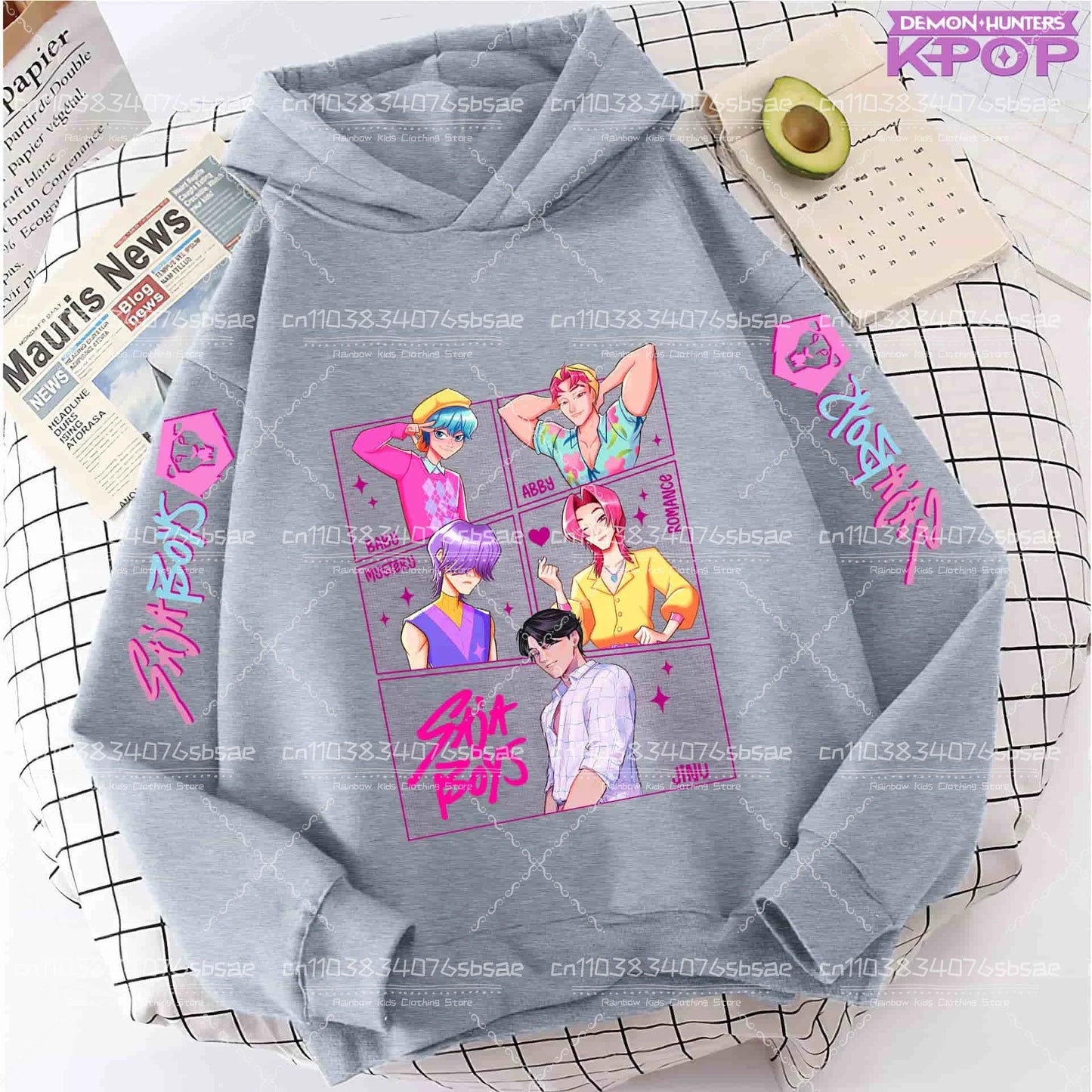 K-pop Saja Boys Demon Hunters 2025 Graphic Hoodies for Men Women Fashion Sweatshirt Long Sleeve Casual Fleece Hooded Streetwear