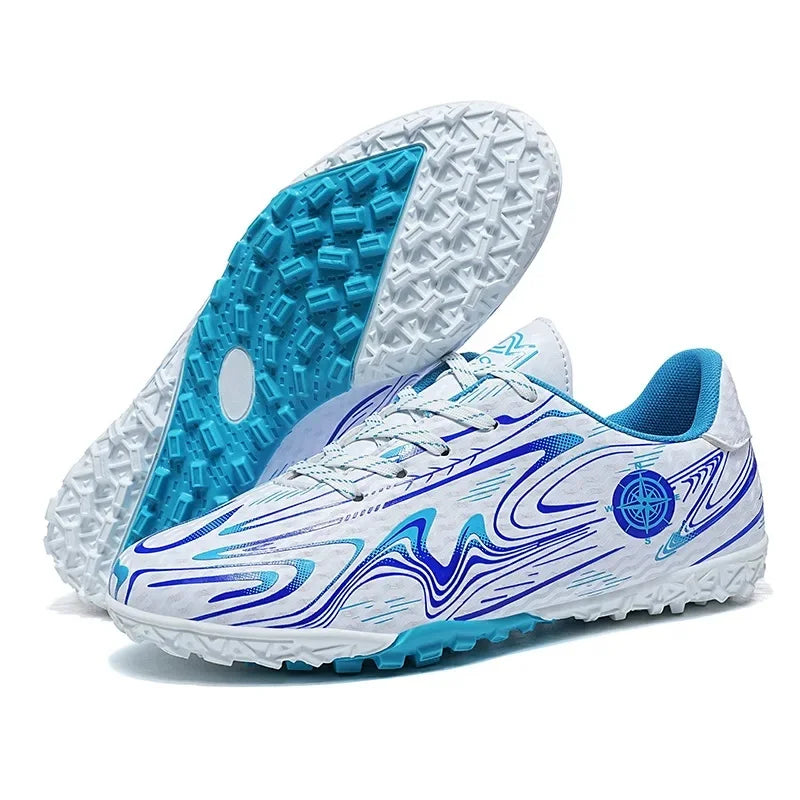 Boys Professional Football Training Shoes Running Sports Shoes Athletic Cleats Primary School Students Long Nails