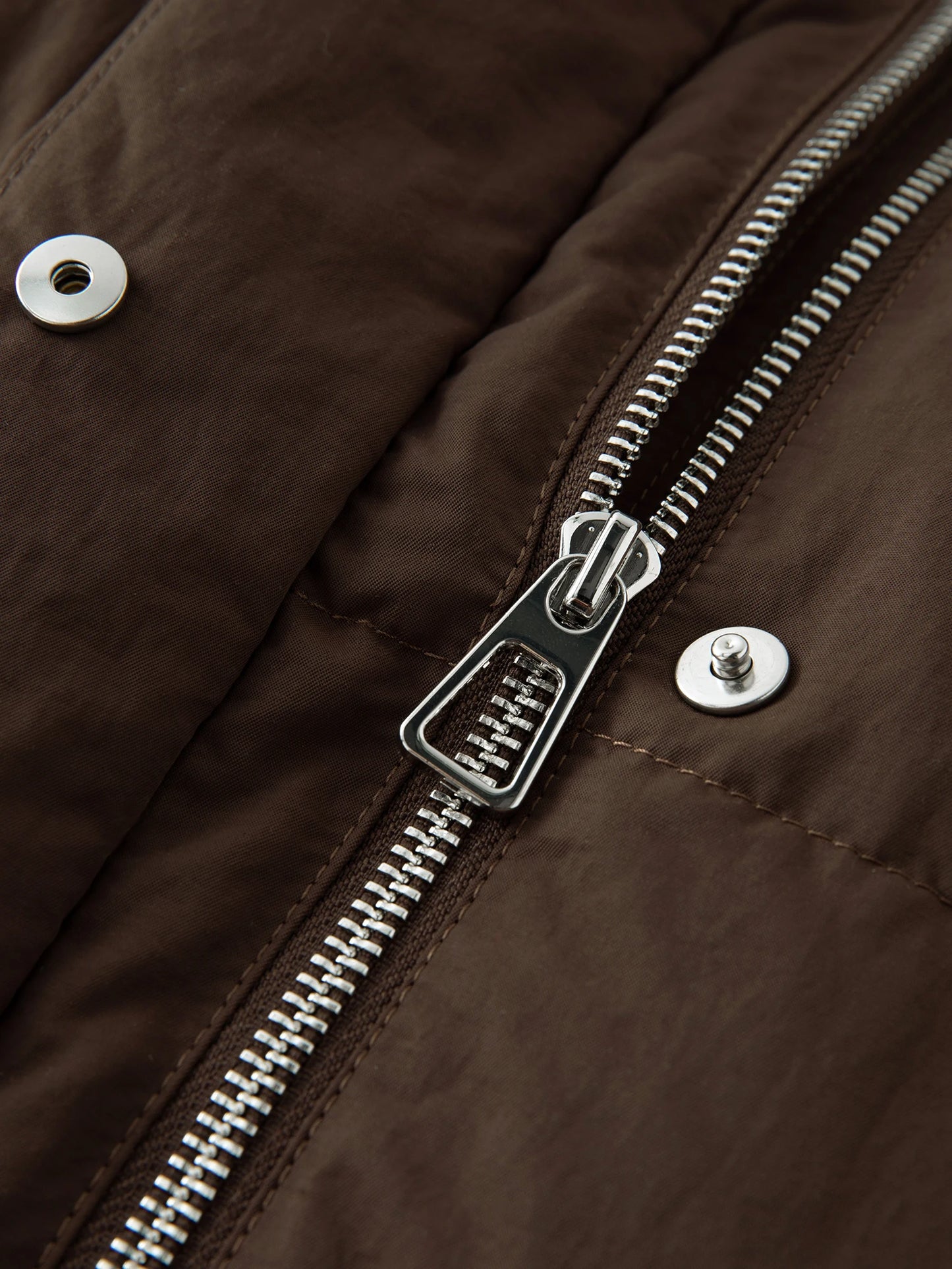 DUSHU 192G Filling Amount Plus Size Long Down Coat For Women 2024 Winter New Design Warm Thick Brown Chic Down Jacket 24DS84095