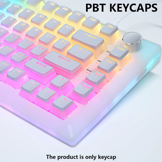 PBT Pudding Keycaps 129 keys Keycap OEM Profile Key cap For Mechanical Keyboard kit Mx Switch RGB backlit 87 104 Gamer Keyboards