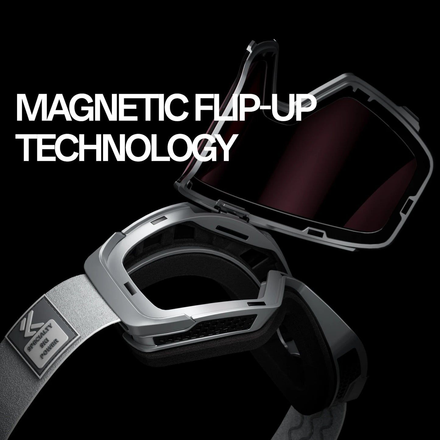 Kapvoe Men Outdoor Photochromic Snow Goggles Ski Goggles Winter Snowmobile Snowboard Anti-Fog Mask Women UV400 Sports Glasses