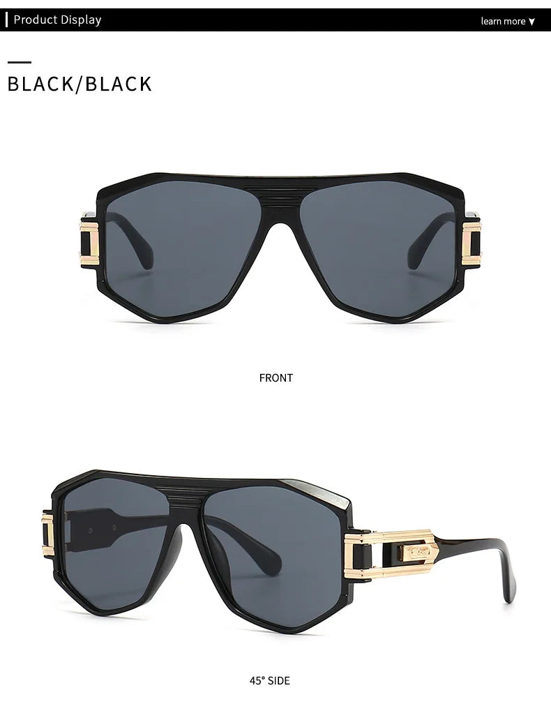 Retro Men's Sunglasses Square Sunglasses For Men Women Cyberpunk Style Glasses Anti Glare UV400 Go To Fishing Travel Driving