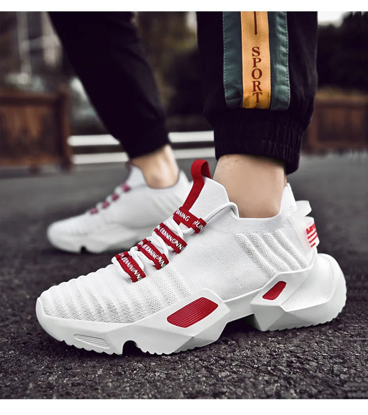 Low-Top Chunky Breathable Sneakers Large Size High Quality Slip-On Summer Anti-Slippery Sports Platform Men Shoes