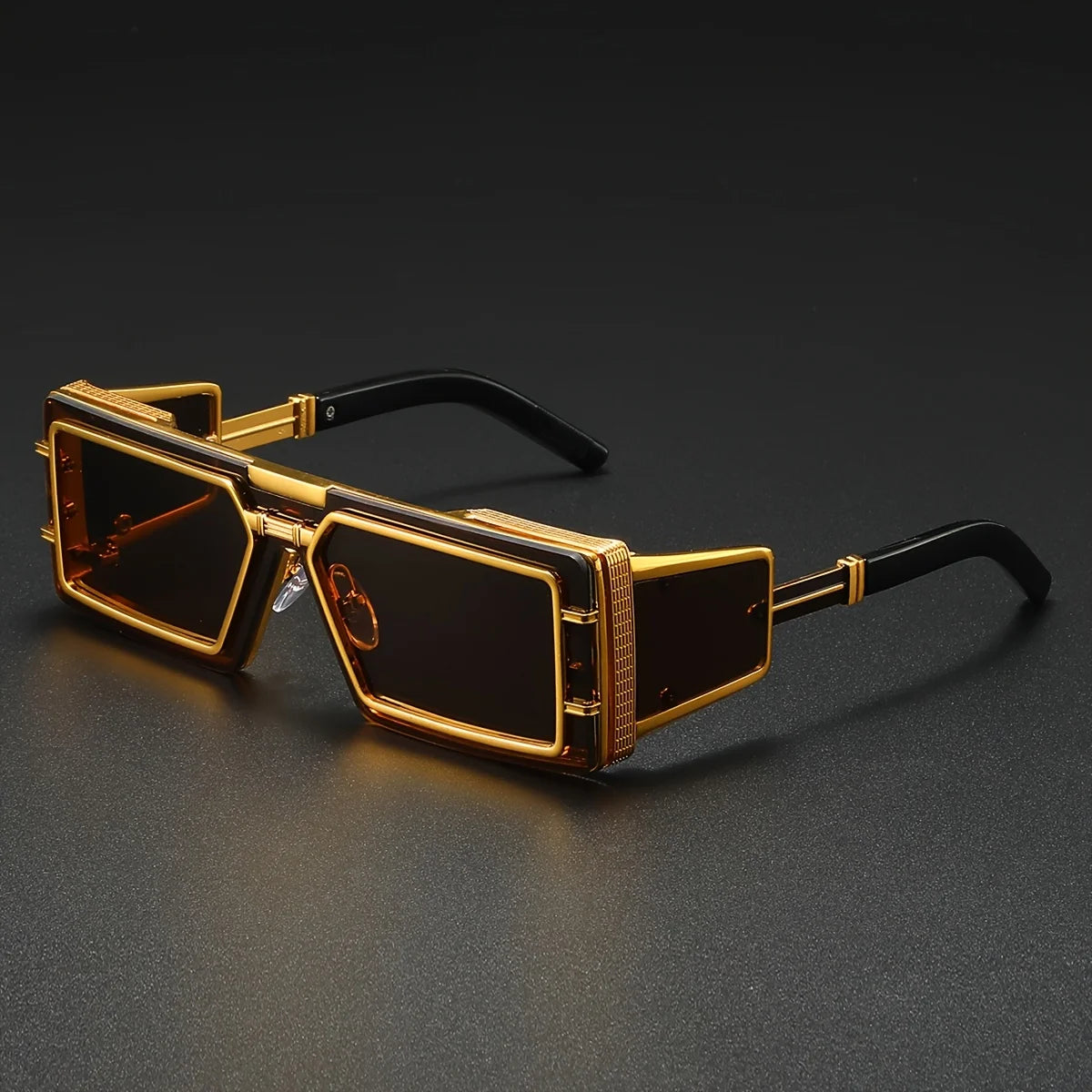 Square Punk Sunglass Men Vintage Luxury Steampunk Sunglasses Women Fashion Glasses Gafas De Sol Hombre Lunette De Soleil Homme