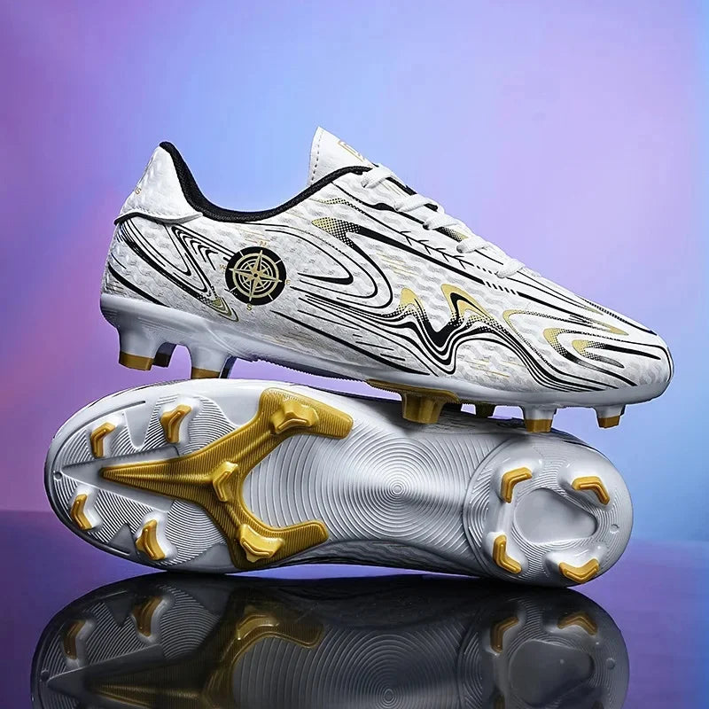 Boys Professional Football Training Shoes Running Sports Shoes Athletic Cleats Primary School Students Long Nails