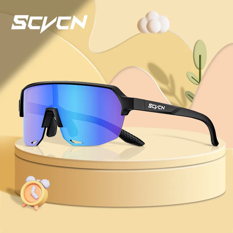 SCVCN Children Outdoor Cycling Sunglasses MTB Camping Glasses Teenager Sports Road Bike Eyewear Girls UV400 Protective Goggles