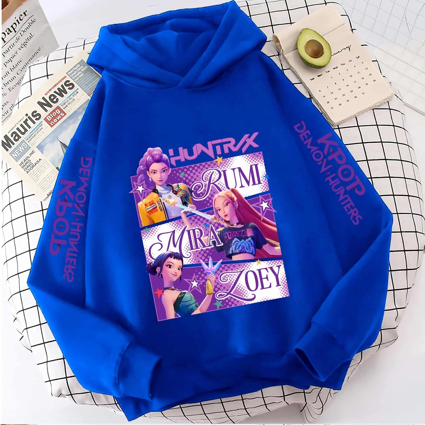 2025 KPop Demon Hunters Hoodie Fashion Rumi Sweatshirt Pullover Cute Long Sleeve Autumn Boys Girls Cartoon Y2K Hoody Sportswear