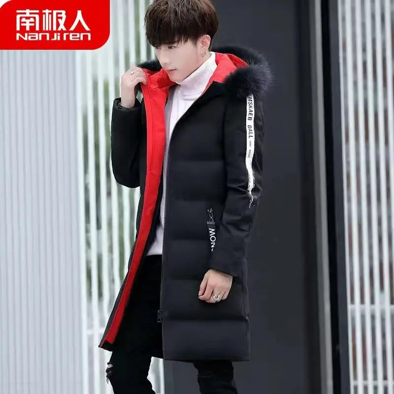 Men's Winter Jacket New Winter Cotton Coat Men's Long Section Trend Youth Handsome Camouflage Clothes Casual Jacket
