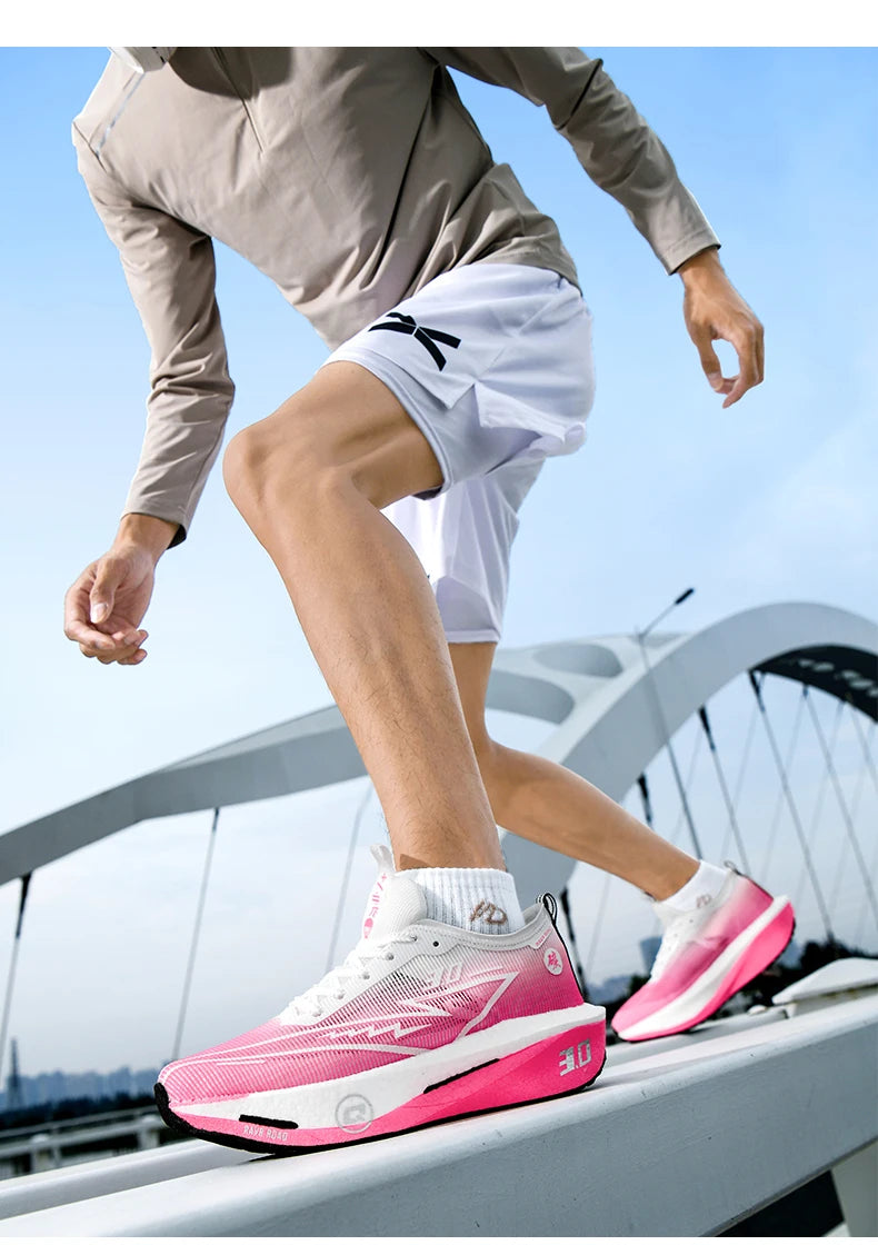 Running Shoes Speciality Carbon Board Marathon Men Sports Breathable Lightweight Women's Comfortable Athletic Nonskid Sneakers