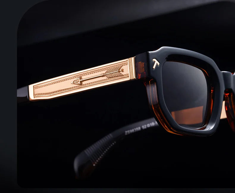 Polarized Square Punk Sunglasses Men 2025 Luxury Brand Classic Rectangle Sunglass UV400 Driving Eyewear Fashion Outdoor Shades