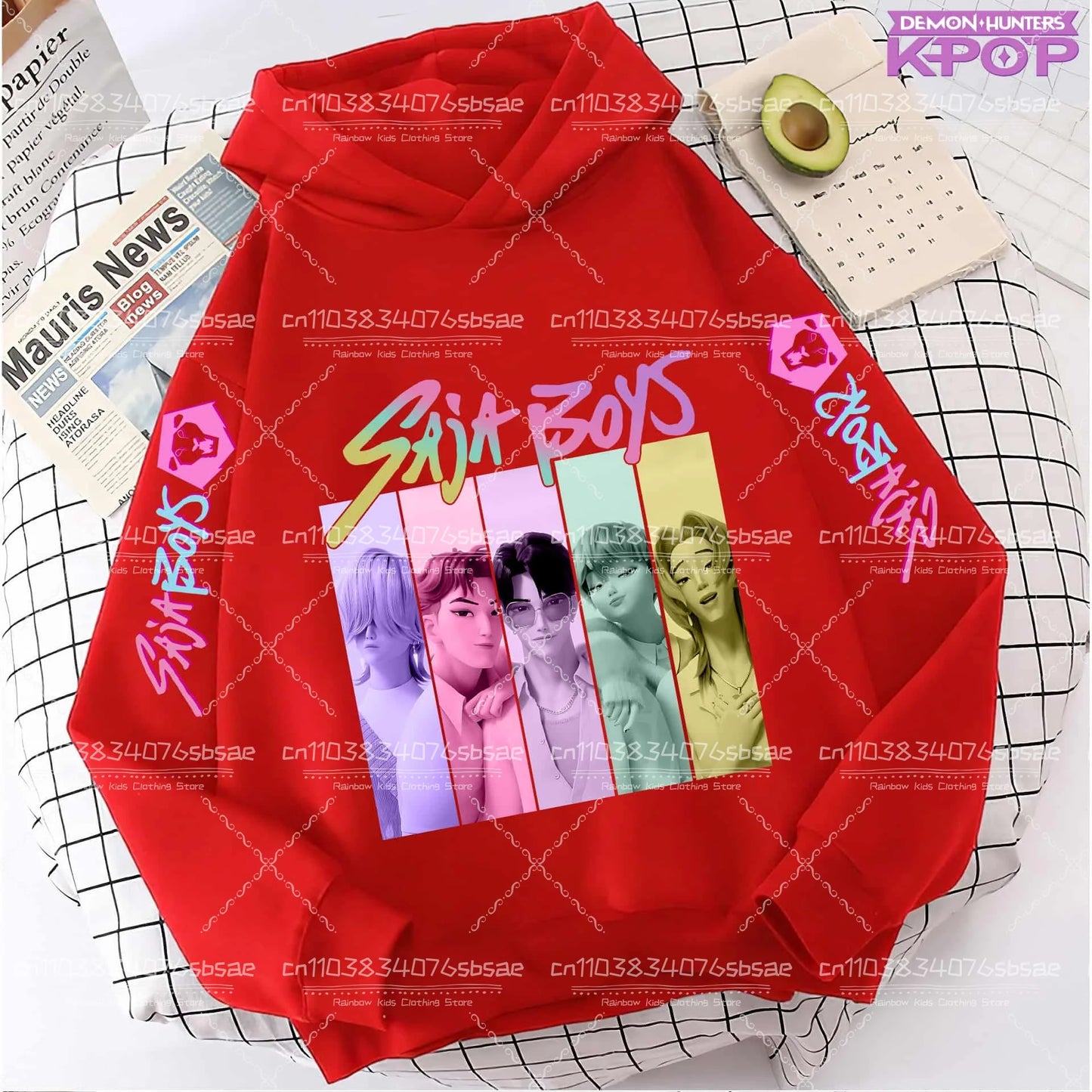 K-pop Saja Boys Demon Hunters 2025 Graphic Hoodies for Men Women Fashion Sweatshirt Long Sleeve Casual Fleece Hooded Streetwear