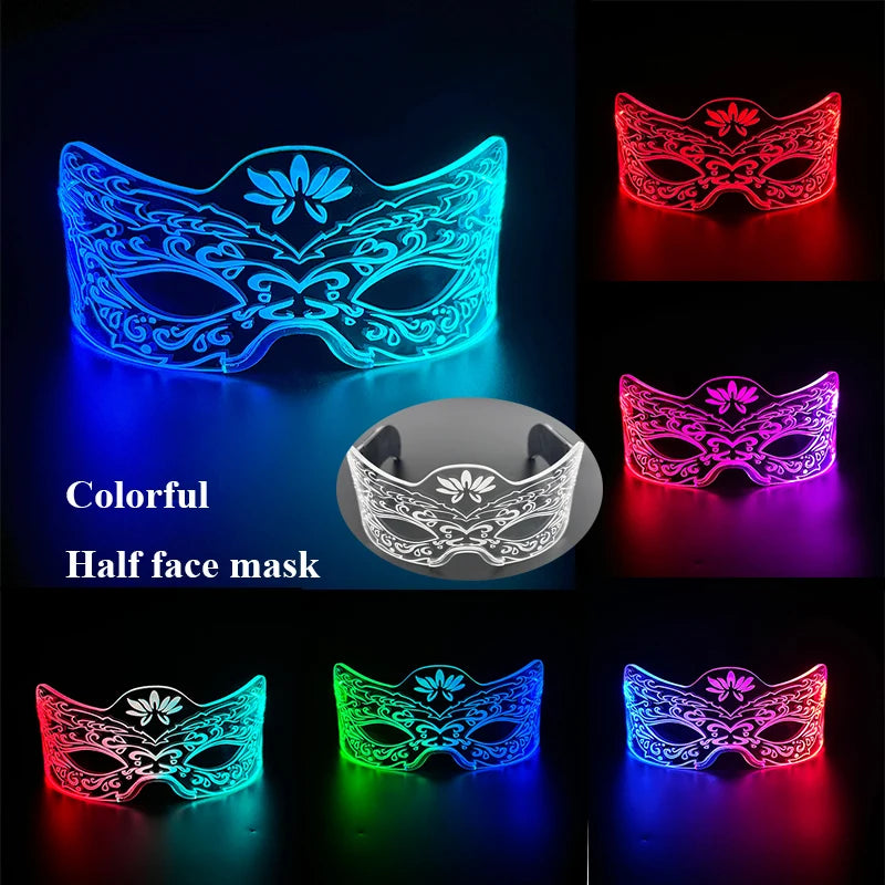 Fashion Luminous Decorative Glasses Neon Light Decoration LED Sunglasses For Nightclub DJ Dance Music Rave Costume Night