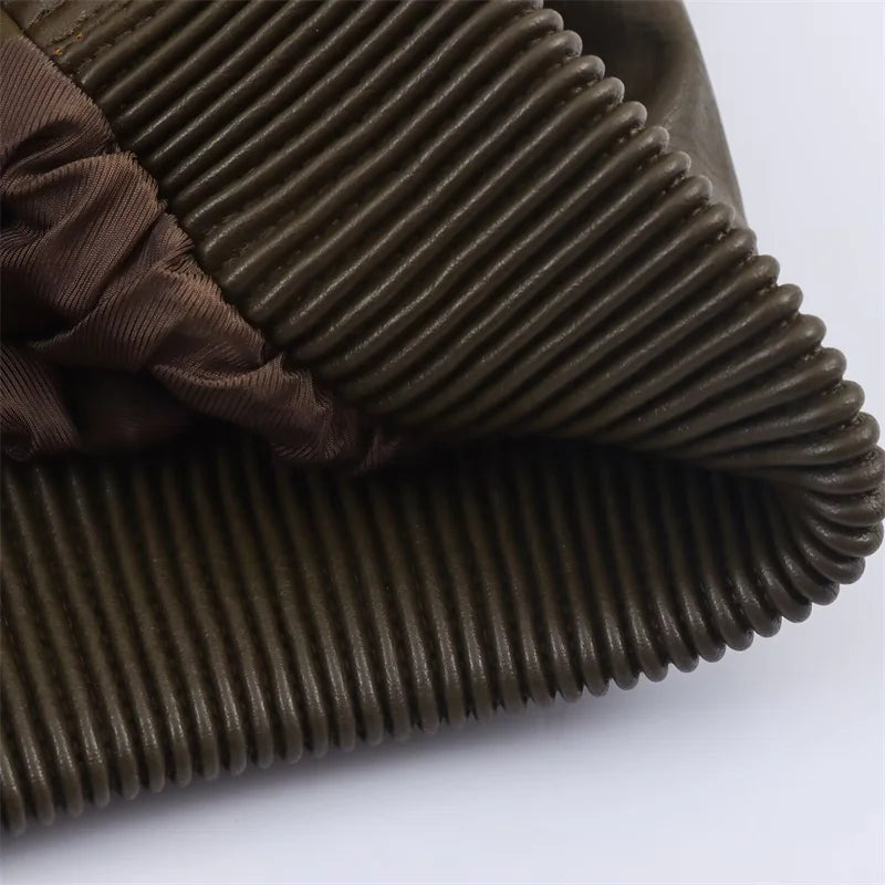 Women's Jacket New Fall 2025 Dark Green Long Sleeve Faux Leather Short Jacket Jacket Biker Style Casual Fashion Personality