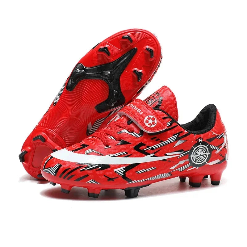 Boys Professional Football Training Shoes Running Sports Shoes Athletic Cleats Primary School Students Long Nails