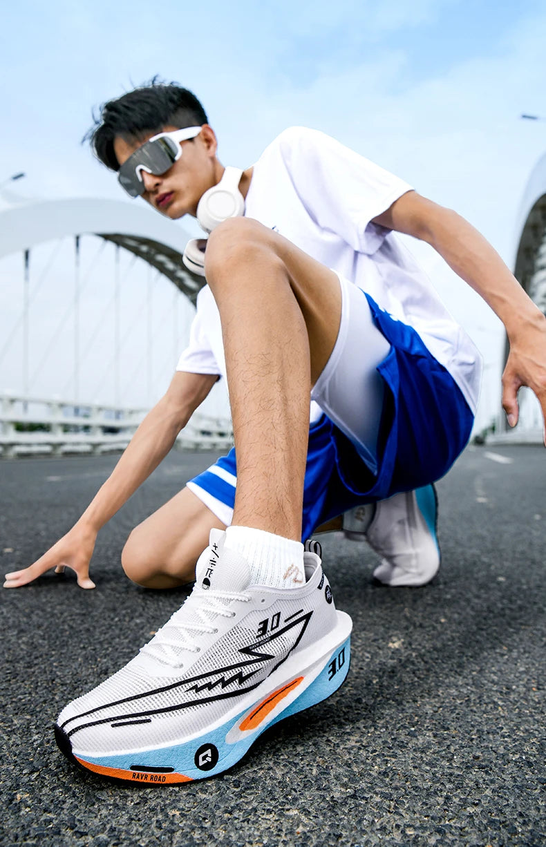 Running Shoes Speciality Carbon Board Marathon Men Sports Breathable Lightweight Women's Comfortable Athletic Nonskid Sneakers