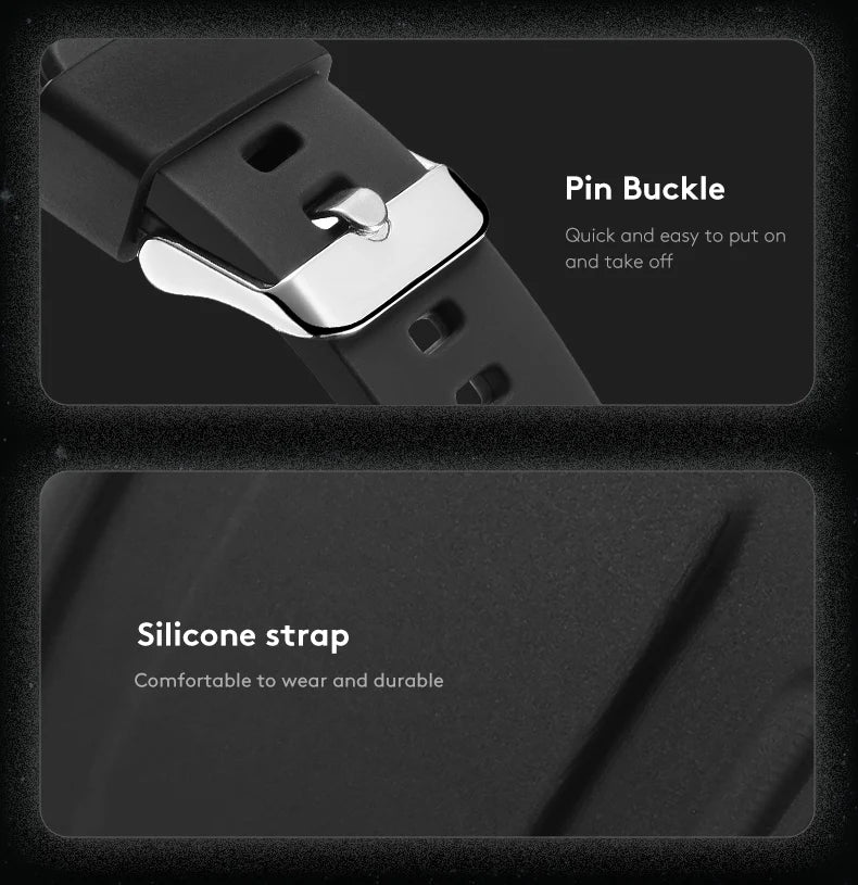 DANIEL GORMAN Magnetic Driven Watch Men Black Waterproof Stainless Steel Beads Quartz Watch with Silicone Strap DG0221 Green