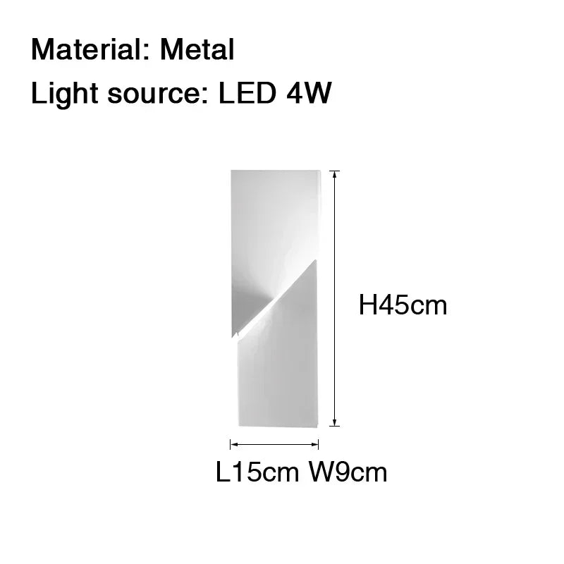 Modern Indoor Wall Lamp Geometric Design LED Sconce Background Light for Living Room Bedroom Hallway Home Decoration Lighting
