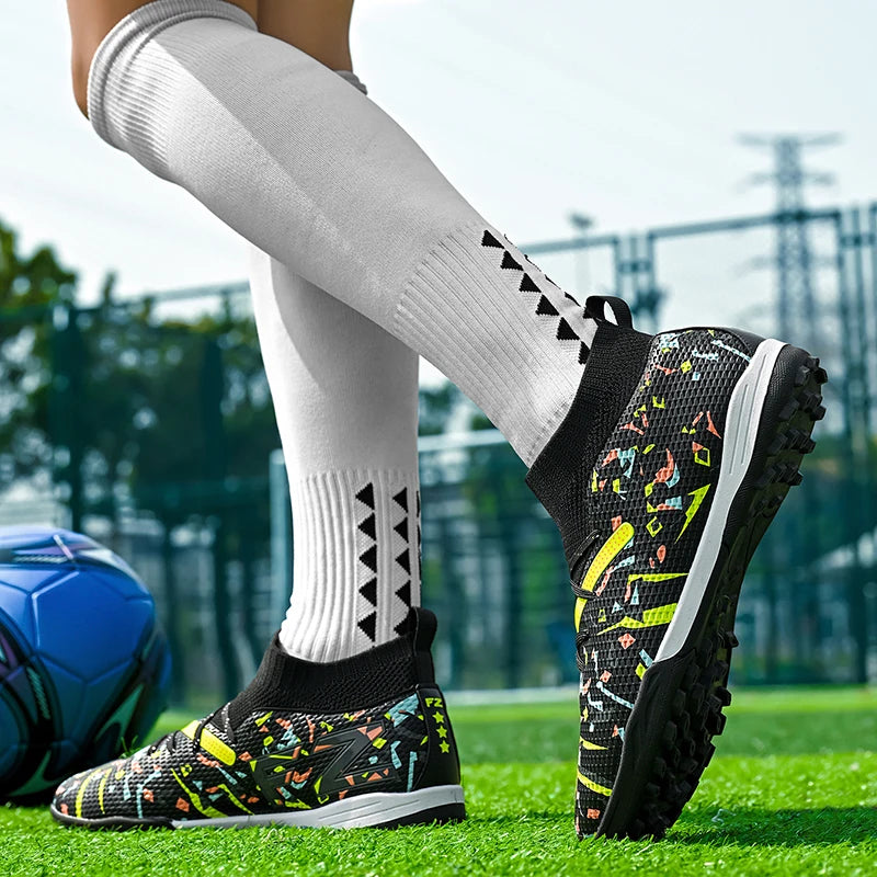 Professional Men Football Shoes TF/FG Soccer Shoes Society Cleats Fast Football Field Boots Sneaker Comfortable Original Unisex