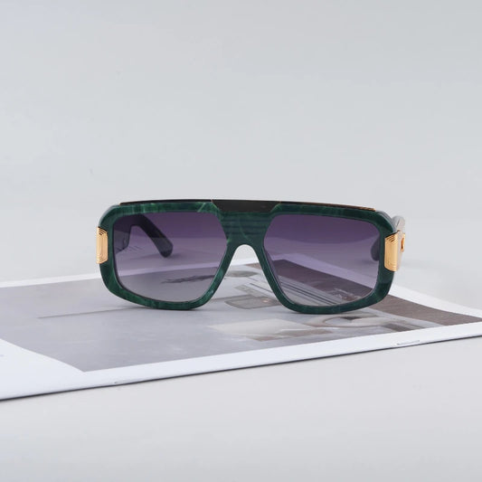 Germany Designer Brand Sunglasses High Quality Punk Thick Acetate Men Uv400 Gradient Eyeglasses with Case