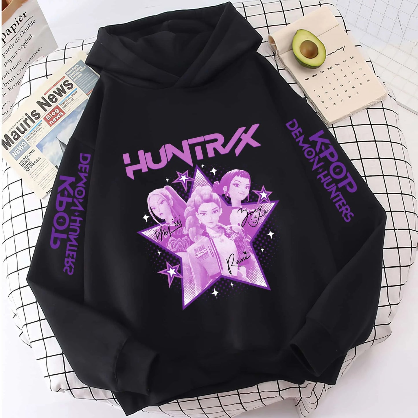 2025 KPop Demon Hunters Hoodie Fashion Rumi Sweatshirt Pullover Cute Long Sleeve Autumn Boys Girls Cartoon Y2K Hoody Sportswear
