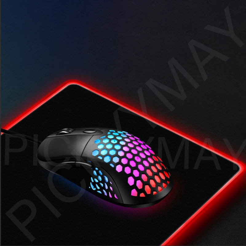 Universe RGB Gaming Mousepad Space Mouse Mats LED Large Gamer Mousepads XXL Keyboard Pads Luminous Desk Mat Mouse Pad Backlit