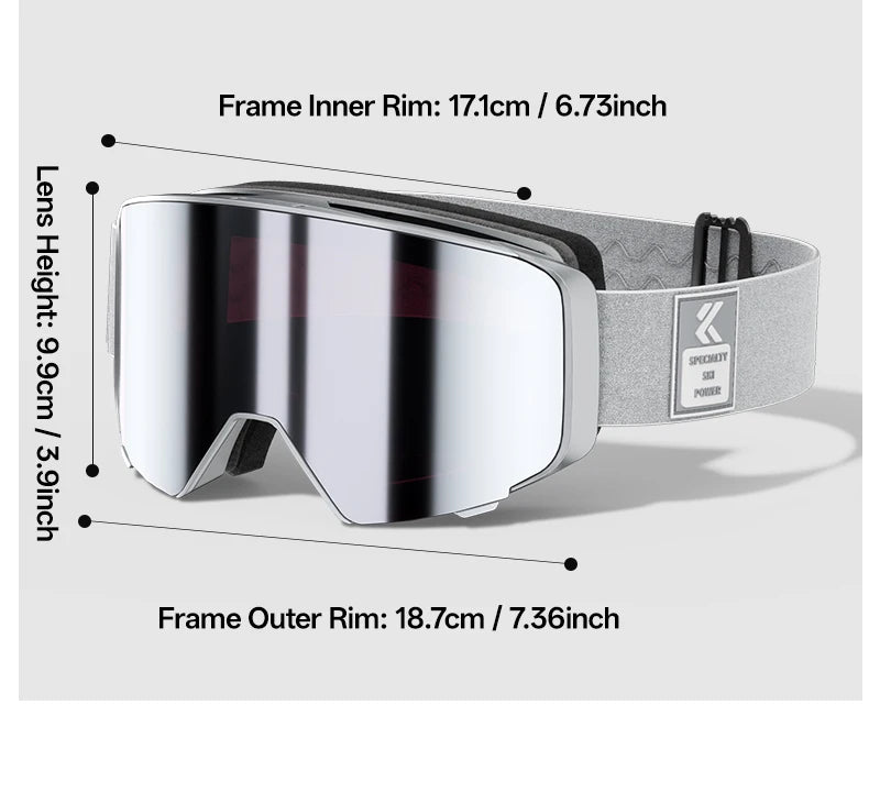 Kapvoe Men Outdoor Photochromic Snow Goggles Ski Goggles Winter Snowmobile Snowboard Anti-Fog Mask Women UV400 Sports Glasses