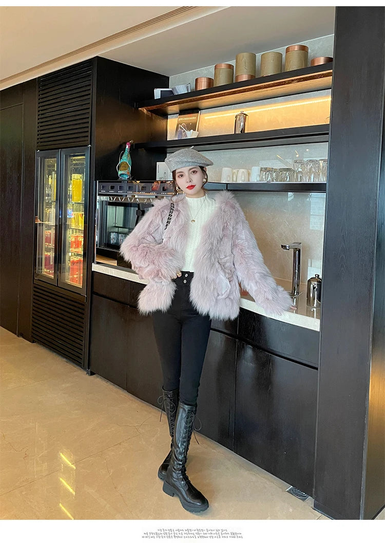 2025 Knitted Pullover Thick Warm Turtleneck Sweater Women Tops Lined Sweater Autumn Winter Streetwear Jersey Knitwear Jumper