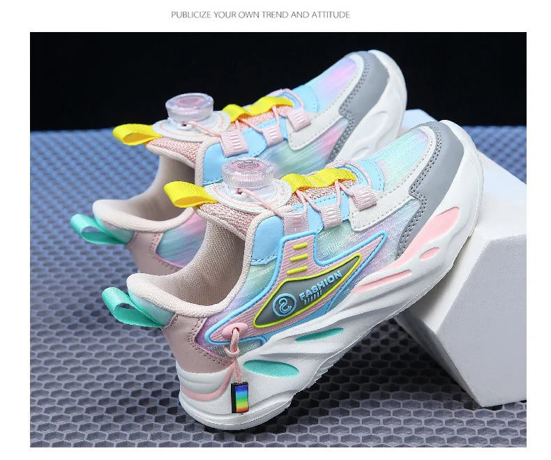 New Arrival Spring Autumn Children Running Shoes Non-slip For Boys Girls Brand Leather Comfort Kids Lightweight Fashion Sneakers