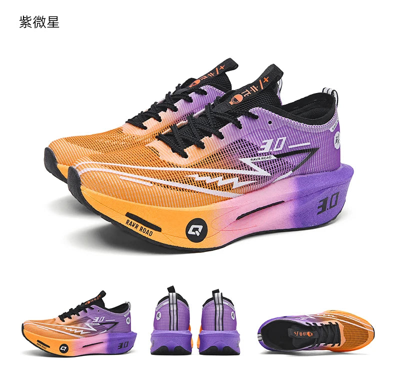 Running Shoes Speciality Carbon Board Marathon Men Sports Breathable Lightweight Women's Comfortable Athletic Nonskid Sneakers